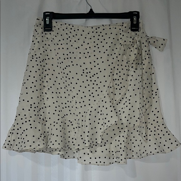 Princess Polly Dresses & Skirts - Polka Dot Ruffle Faux Wrap Skirt